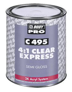 HB Body 495 Express Rapid Semi Gloss Clear 1L