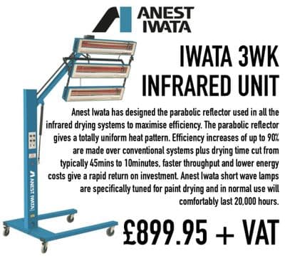 Iwata 3kW Heat Lamp T.E.C. Infrared Unit