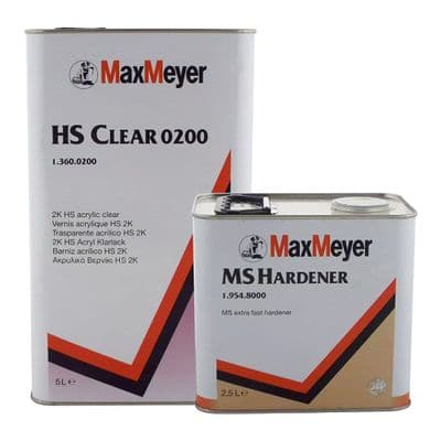 MaxMeyer  0200 Clearcoat 2K Lacquer 5L + 2.5L Activator (Various Activator)