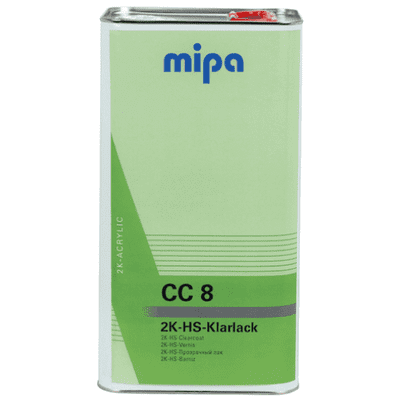 Mipa 2K CC8 Clearcoat 5L + 2.5L Lacquer Kit (Various Hardener)