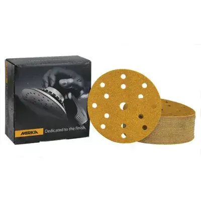 Mirka Gold DA Velcro Orbital Sanding Discs 150mm 6