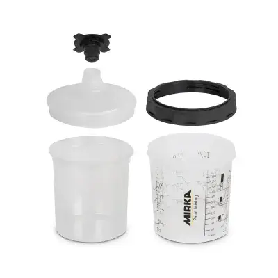 Mirka PPS Paint Cup System with 125µm filter lid (various Sizes)