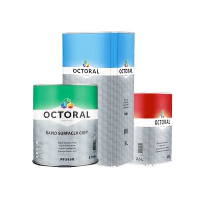Octoral PF345 Rapid Surfacer 11.285L Kit  White, Grey or Black