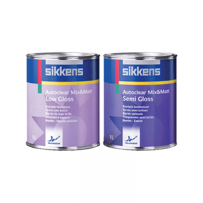 Sikkens Autoclear Mix & Matt Low or Semi Gloss 1lt