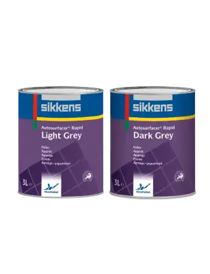 Sikkens Autosurfacer Rapid Light or Dark Grey 3L