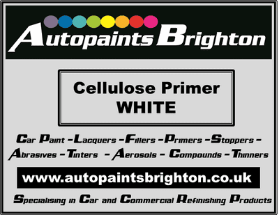 White Cellulose Industrial Primer High Build P980  (Various Sizes)