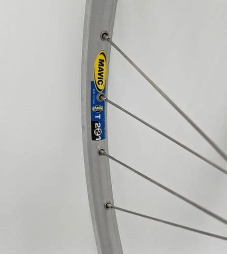 Handbuilt Track Wheelset: Ambrosio Double Fixed Track Hubs on Retro Mavic T221