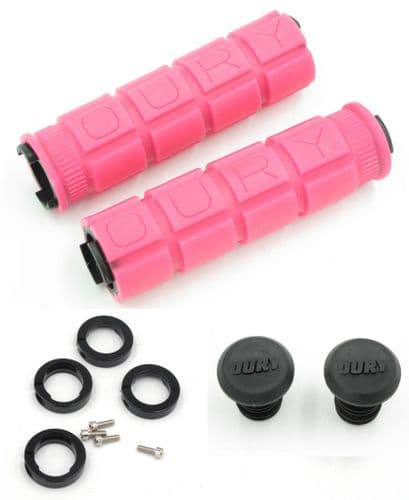 Oury Lock On Grips Neon Pink
