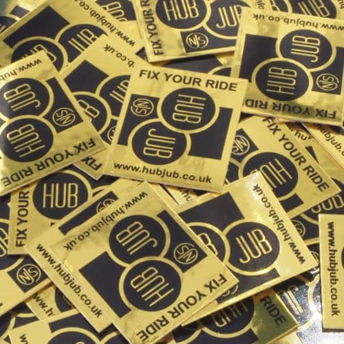 The Hubjub Golden Frame Sticker