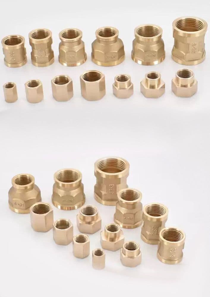BSP-BSP Female Nut Bush Connector in Brass Bsp Socket Connector Air