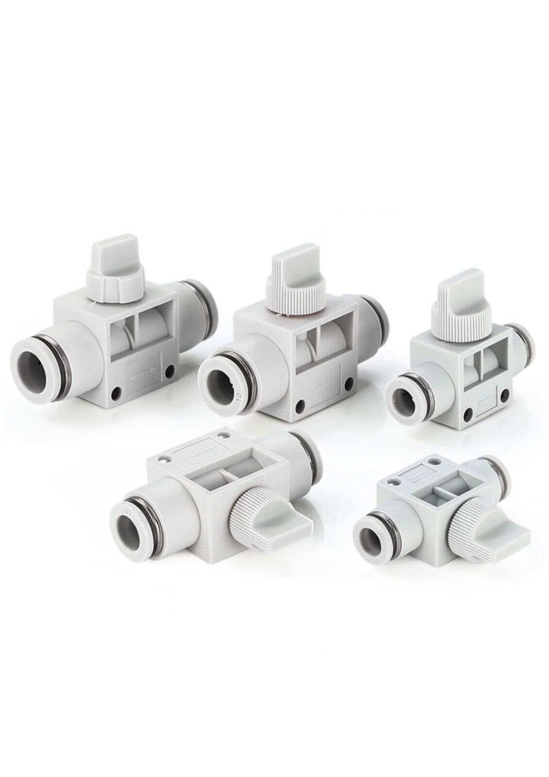 Pneumatic Push Fit Ball Manual Venting Shut Off Valve Isolator - Main Image