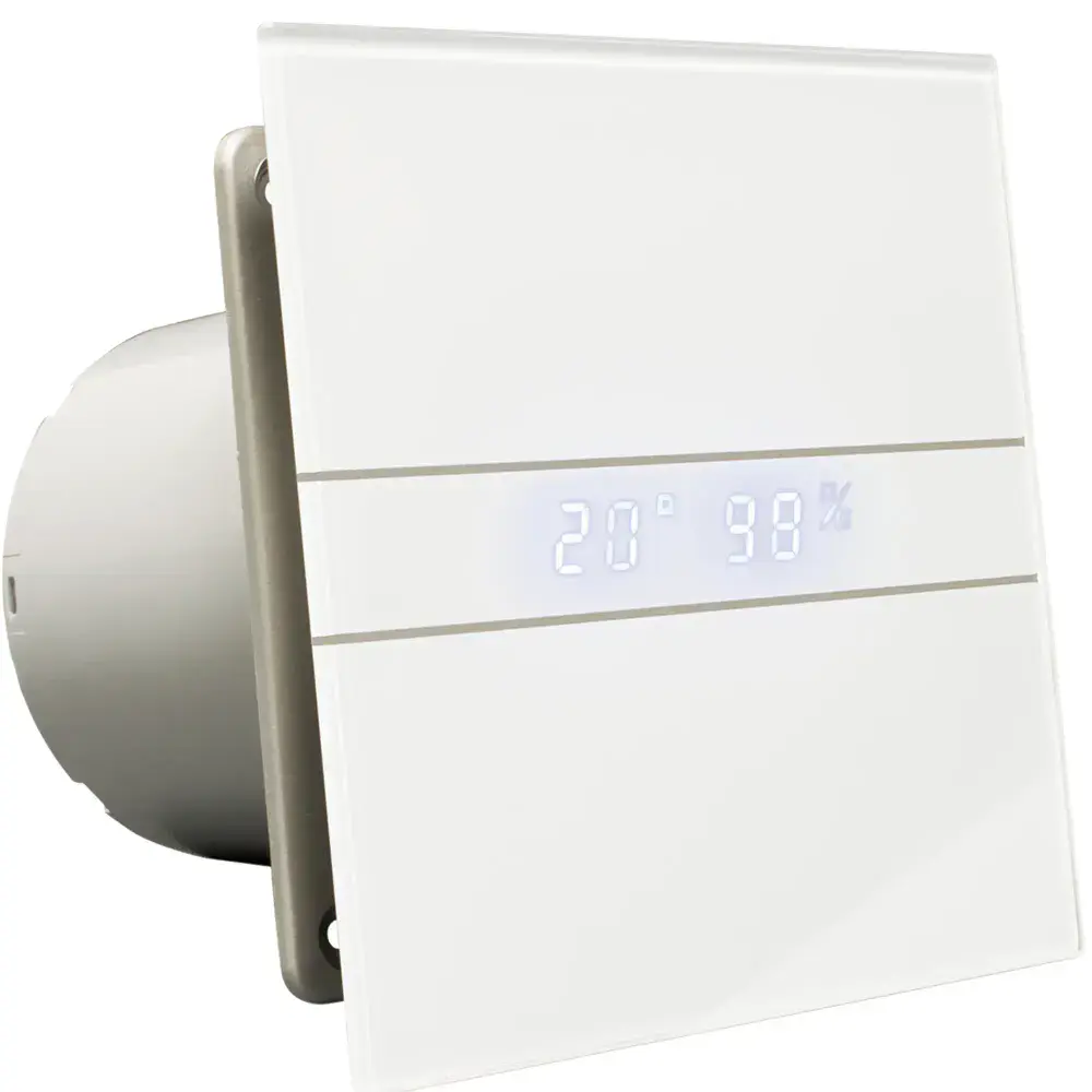 8W Axial Bathroom Extractor Fans with Electronic Timer