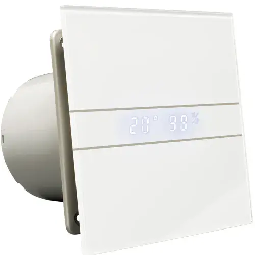 8W Axial Bathroom Extractor Fans with Electronic Timer
