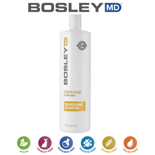 BosleyMD Hair Loss Colour Safe Nourishing Shampoo 1Litre (BOSDefense)
