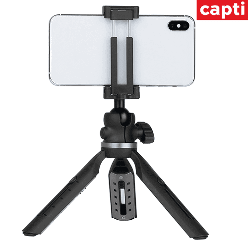 Capti 2214 Content Creator Tabletop Tripod Holder Mount for Smartphones and DSLR