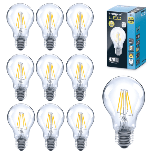 Integral LED 3.4W Omni Filament GLS Bulb 2700K Non Dimmable: 10 Pack