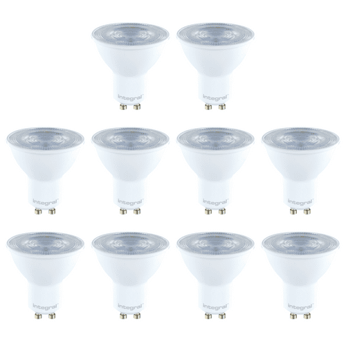 Integral LED GU10 10 Pack: 3.6W 2700K Warm White