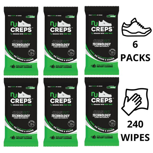 Medisanitize Trainer Cleaning Wipes Creps Sneakers Shoes Leather Rubber Suede: 40 Pack