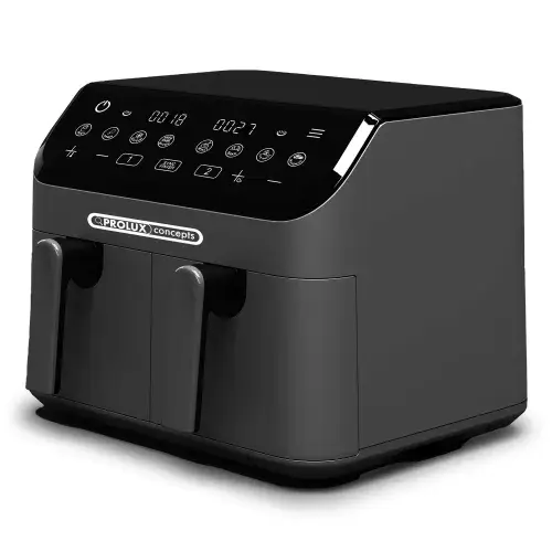 ProLux Concepts 9L Dual Drawer Air Fryer with Sync Finish