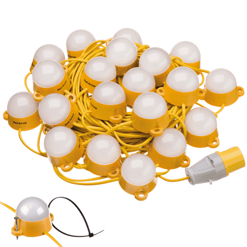 Red Arrow 50m 110V LED Festoon Kit 20-Way: 100W: Interconnectable up to 200m