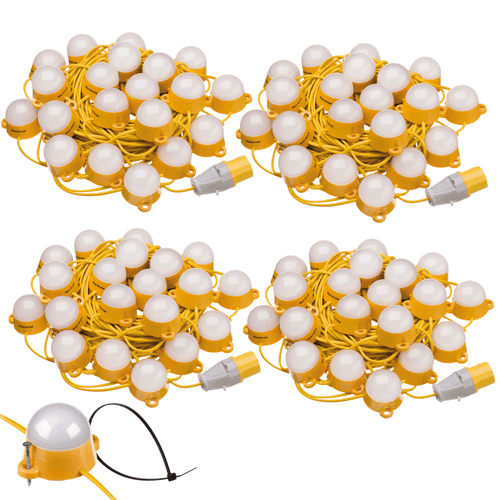 Red Arrow 50m 110V LED Festoon Kit 20-Way: 100W: Interconnectable up to 200m: 4 Pack