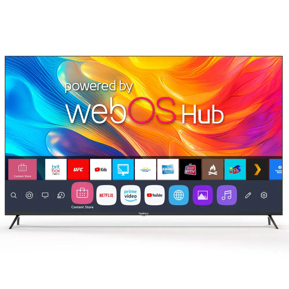 TeeView 70" Smart QLED TV Ultra HD with Freeview Bluetooth & WiFi