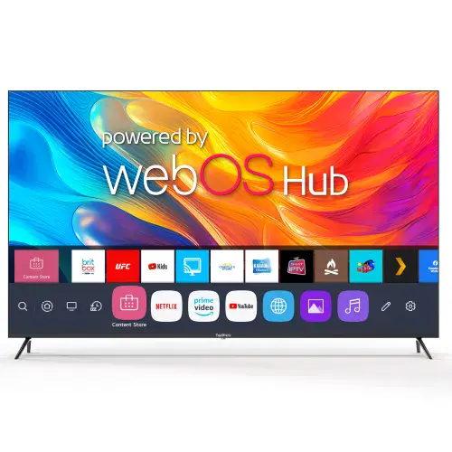TeeView 75" Smart QLED TV Ultra HD with Freeview Bluetooth & WiFi