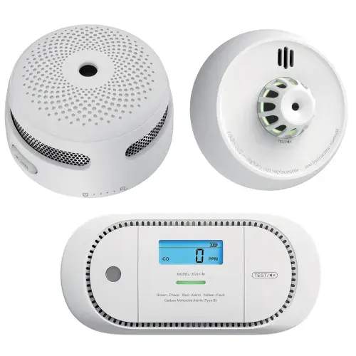X-Sense Battery Powered Smoke, Heat & Carbon Monoxide Detector Packs