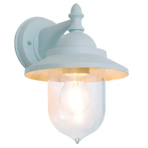 Zink Mini Fishermans Lantern - Mains Wall Mounted Light (E27 Bulb not Included)