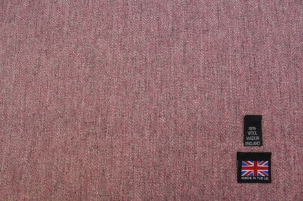100% Pure New Wool Herringbone Tweed Fabric | DL62