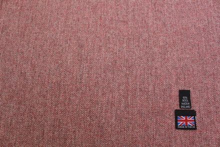 100% Pure New Wool Herringbone Tweed Fabric | DL85