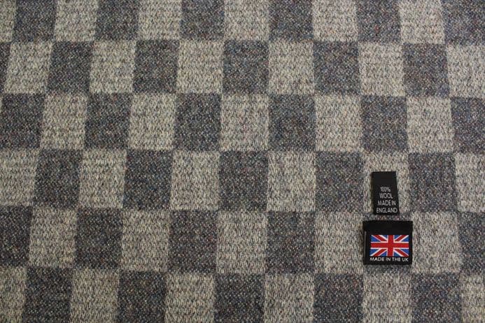 100% Pure New Wool Tweed in a Checkerboard Design| DL50