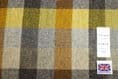 100% Wool Tweed Block Check Design Fabric | DQ99