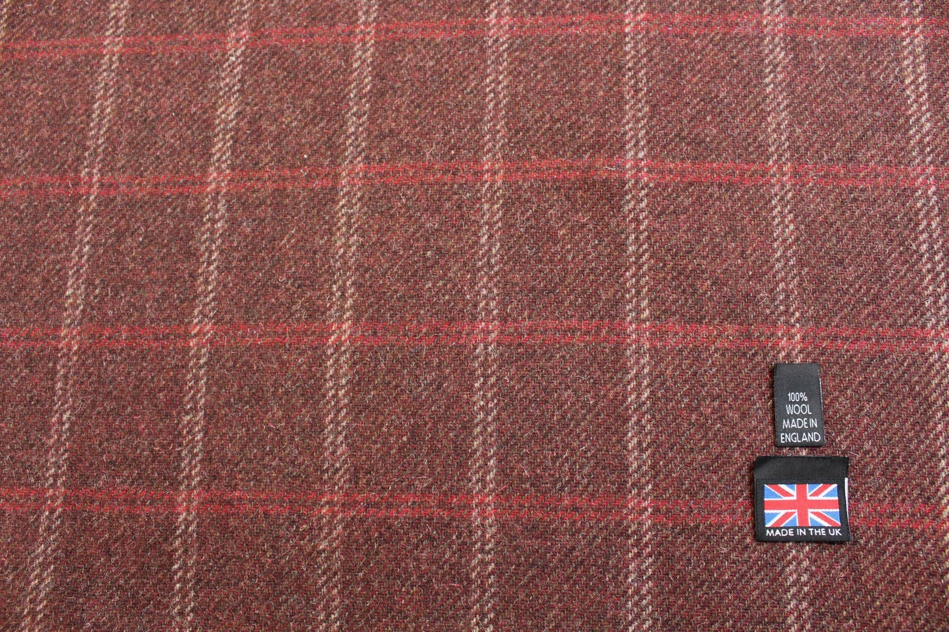Tweed Window Check Pattern 100 Wool Windowpane Check Tweed Fabric DM63