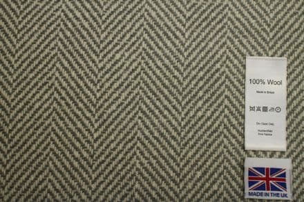 Heavyweight Pure New Wool Herringbone Tweed Fabric | DR52