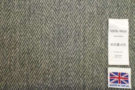 Heavyweight Pure New Wool Herringbone Tweed Fabric | DR56