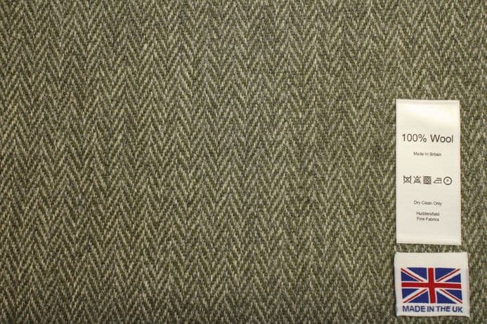 Heavyweight Pure New Wool Herringbone Tweed Fabric | DR58