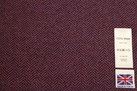 Heavyweight Pure Wool Herringbone Tweed Fabric | DR85