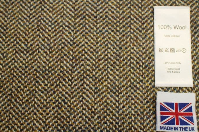 Heavyweight Pure Wool Herringbone Tweed Fabric | DR92