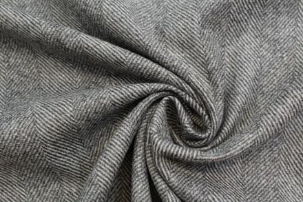 Lambswool Tweed Herringbone Design Fabric | DQ12