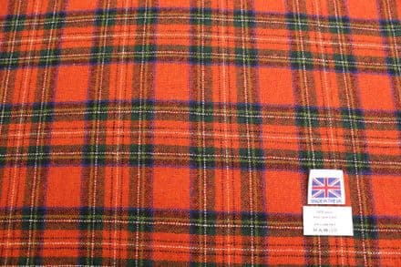 Lightweight Wool Plain Weave Plaid Tweed Fabric | DQ01