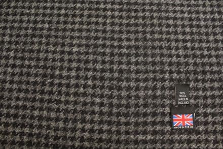 Pure New Wool Dogtooth Tweed Fabric | DM93