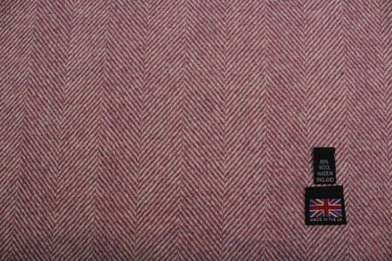 Pure New Wool Large Herringbone Tweed Fabric | DL22
