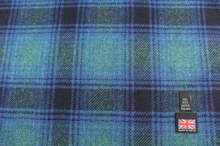 Pure New Wool Plaid Tweed Fabric | DM51