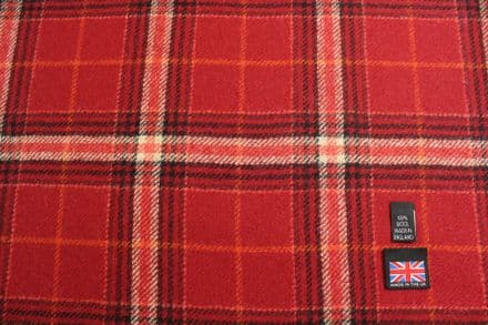 Pure New Wool Plaid Tweed Fabric | DM55