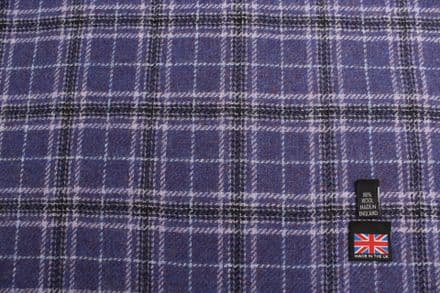 Pure New Wool Plaid Tweed Fabric | DM57