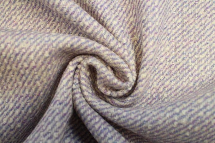 Pure New Wool Twill Tweed Fabric with a Boucle Yarn DR44
