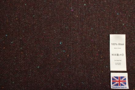Pure Wool Donegal Herringbone Tweed Fabric | DR97