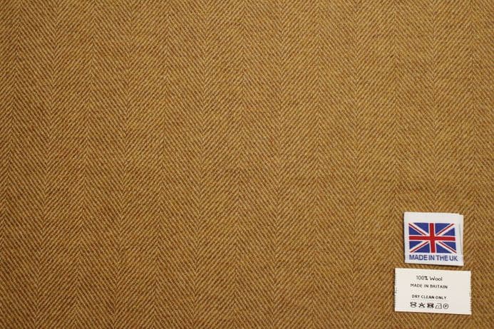 Pure Wool Herringbone Tweed Fabric | DQ76