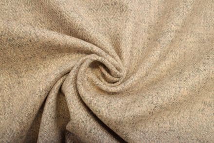 Pure Wool Herringbone Tweed Fabric | DQ93